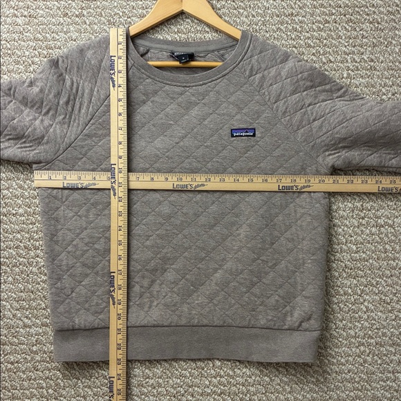 Patagonia light brown Women's Organic Cotton Quilt Crewneck sweatshirt size Med - Picture 9 of 9